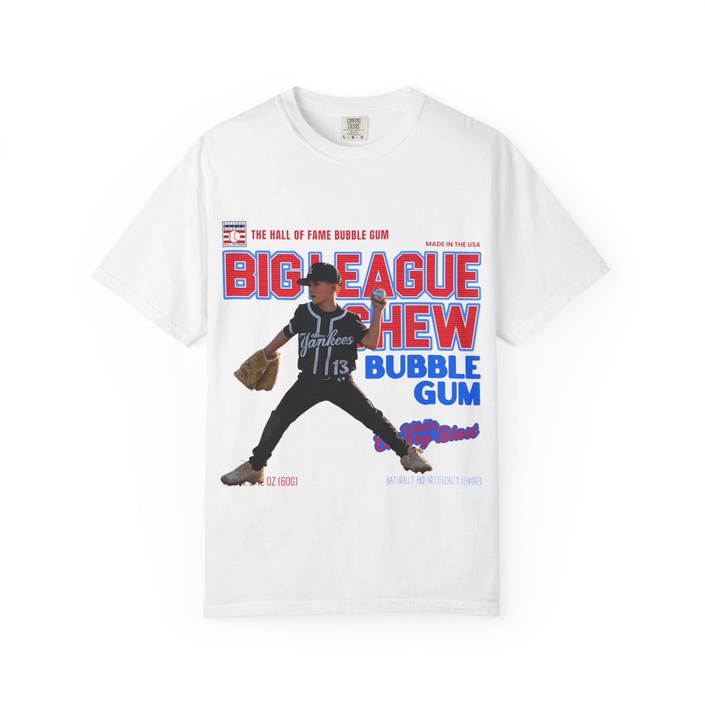 Customizable Retro Baseball Bubble Gum Design Tee