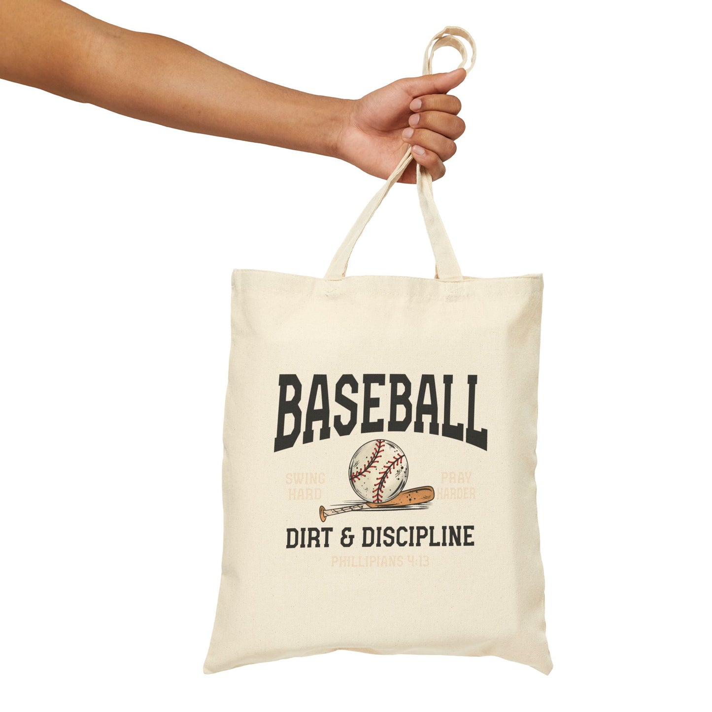 Baseball Dirt & Discipline Tote Bag