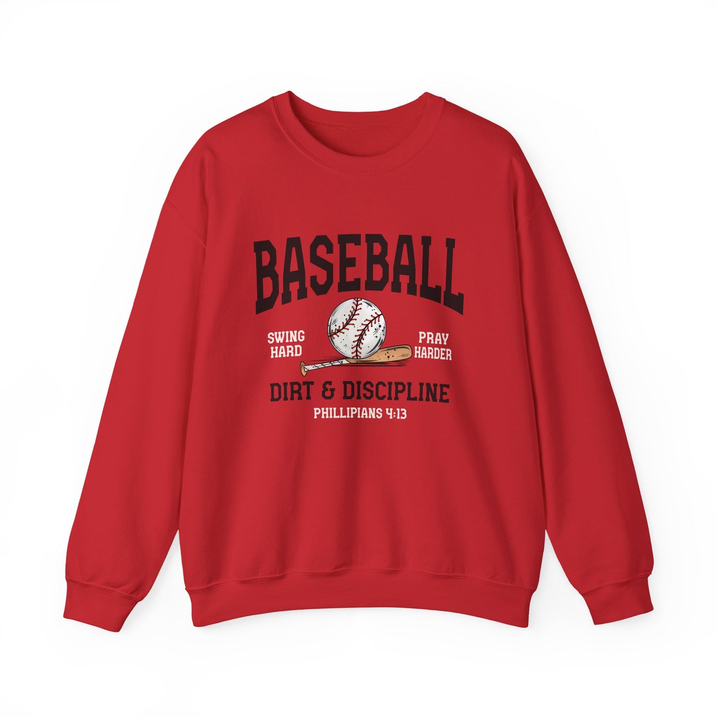 Baseball Dirt & Discipline Crewneck Sweatshirt