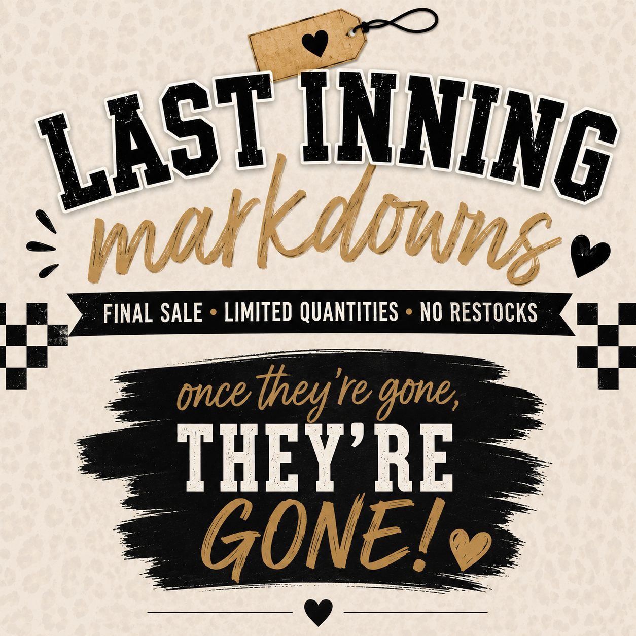 🏷️ Last Inning Markdowns