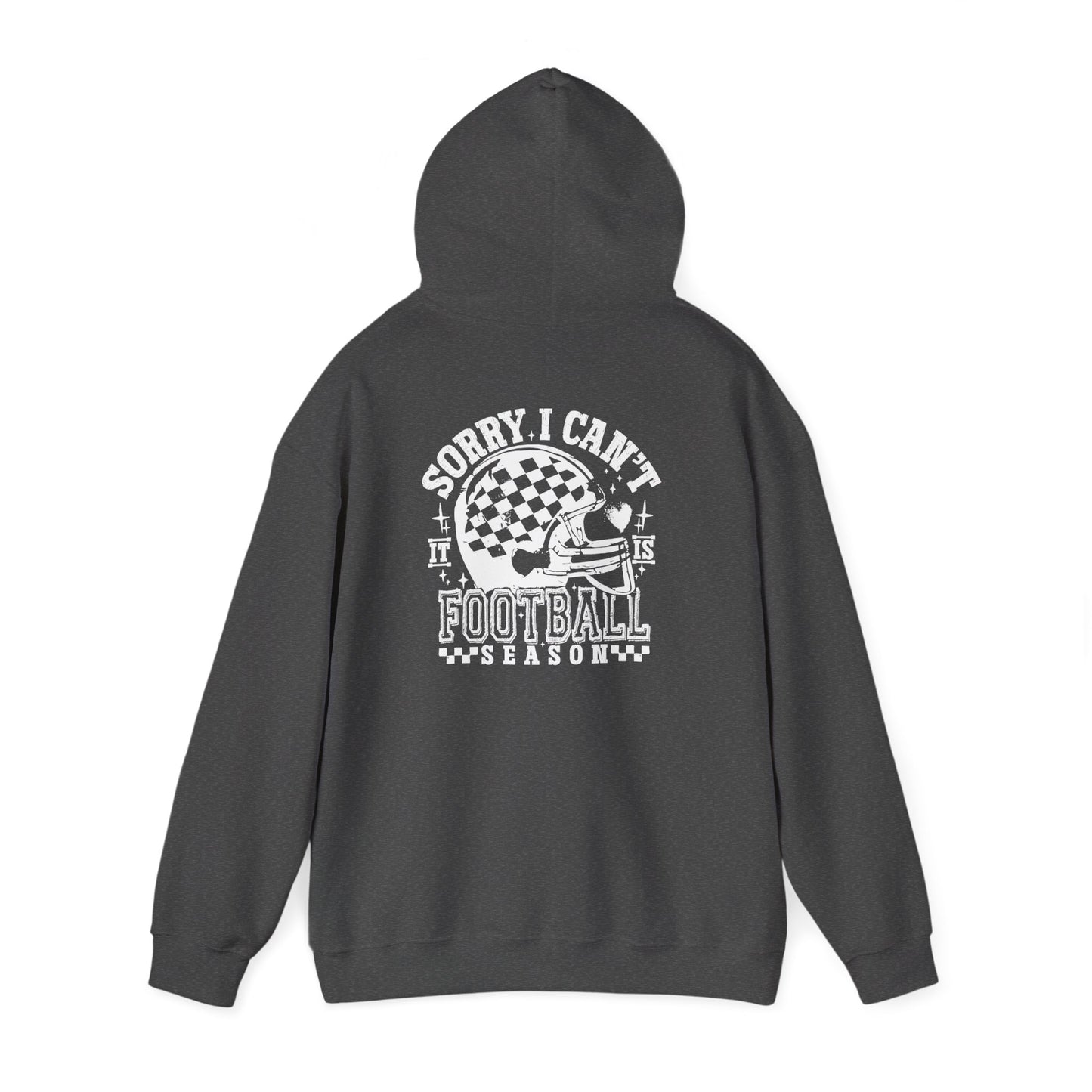 Sorry I Can't it is Football Season Graphic Hooded Sweatshirt