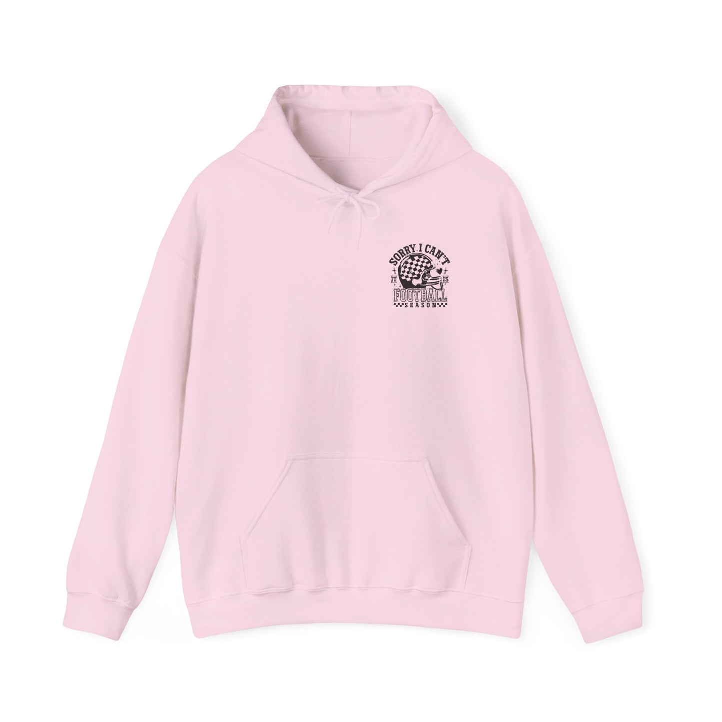 Sorry I Can't—Football Hoodie | Vintage Helmet Graphic Pullover
