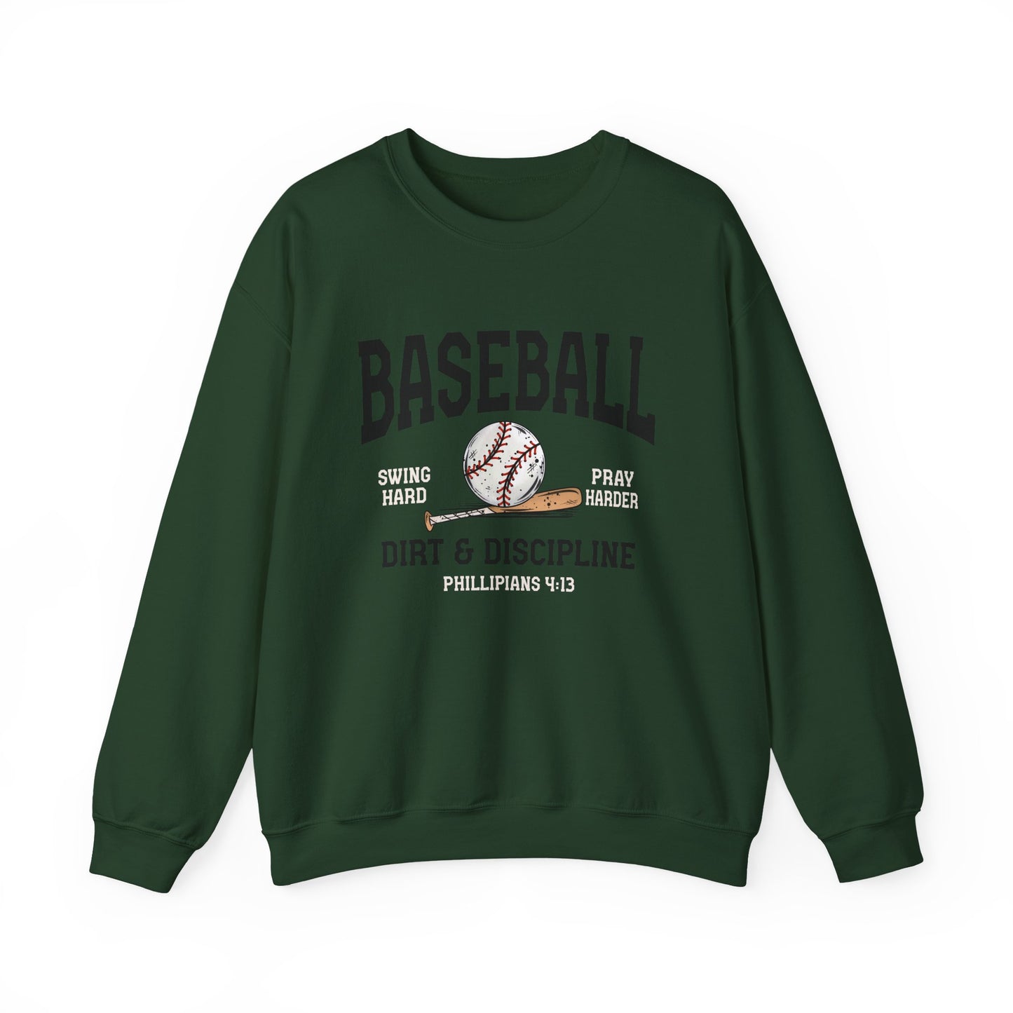Baseball Dirt & Discipline Crewneck Sweatshirt