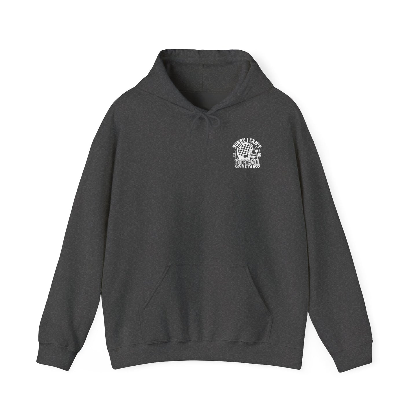 Sorry I Can't it is Football Season Graphic Hooded Sweatshirt