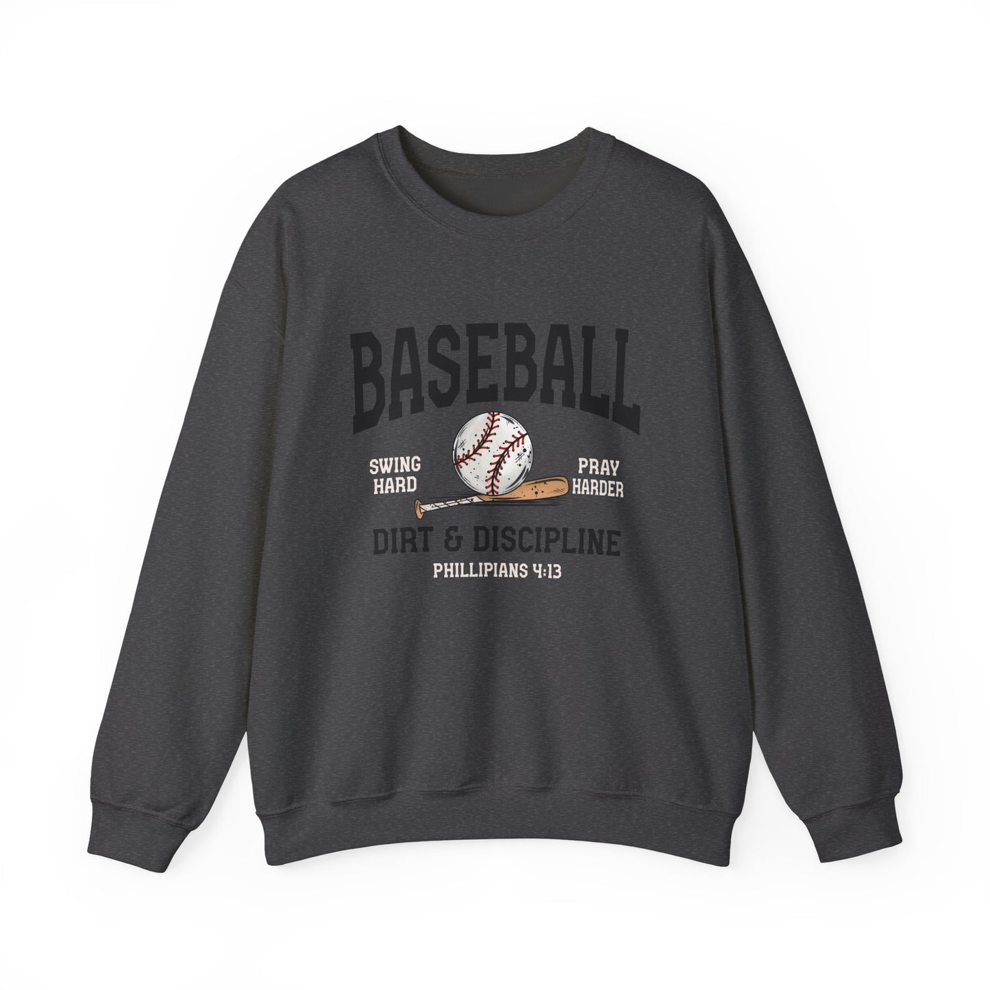 Baseball Dirt & Discipline Crewneck Sweatshirt