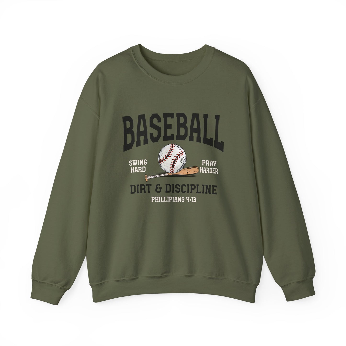 Baseball Dirt & Discipline Crewneck Sweatshirt