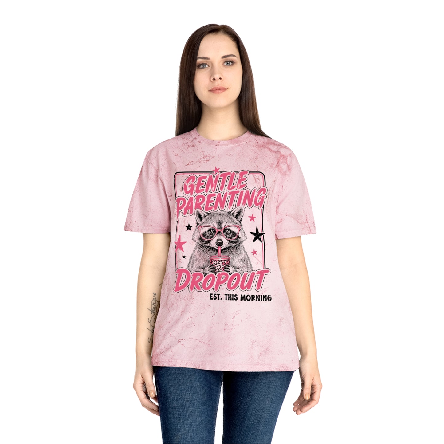 "Gentle Parenting Dropout" Graphic Tee Tye Dye