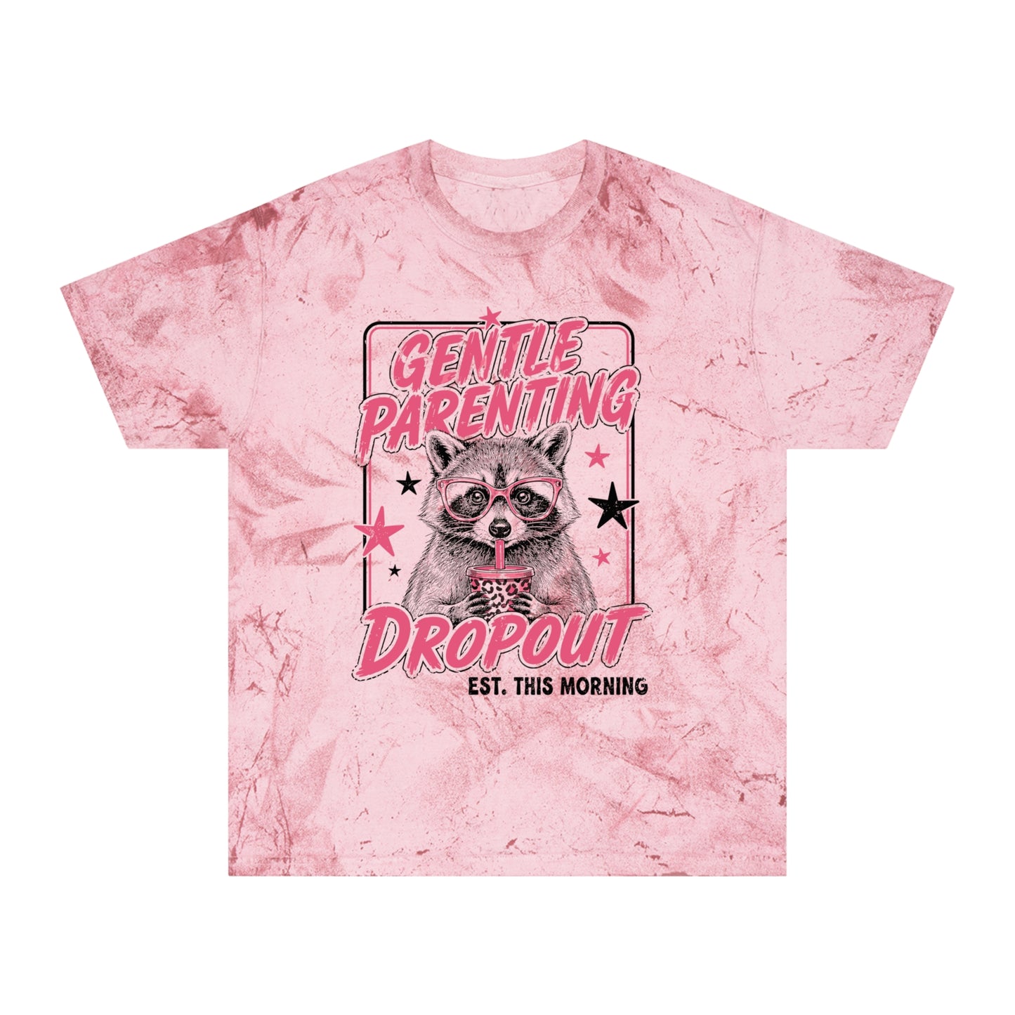 "Gentle Parenting Dropout" Graphic Tee Tye Dye