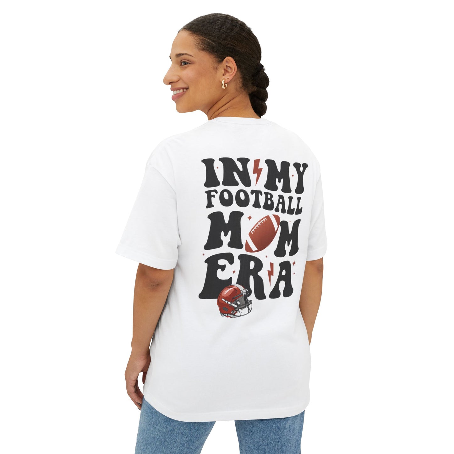 In MyFootball Mom Era Oversized Boxy Tee