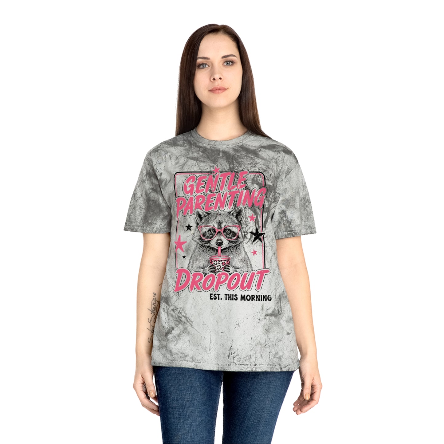 "Gentle Parenting Dropout" Graphic Tee Tye Dye