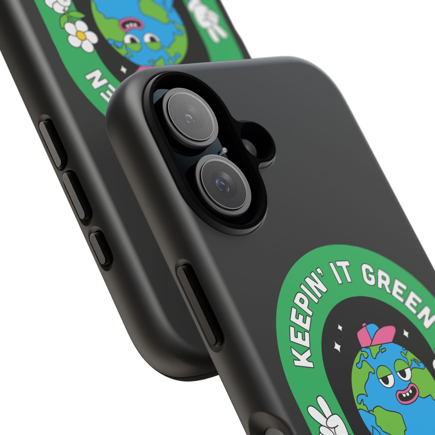 Phone Case — "Keepin' It Green" Earth Graphic Eco-Friendly Design