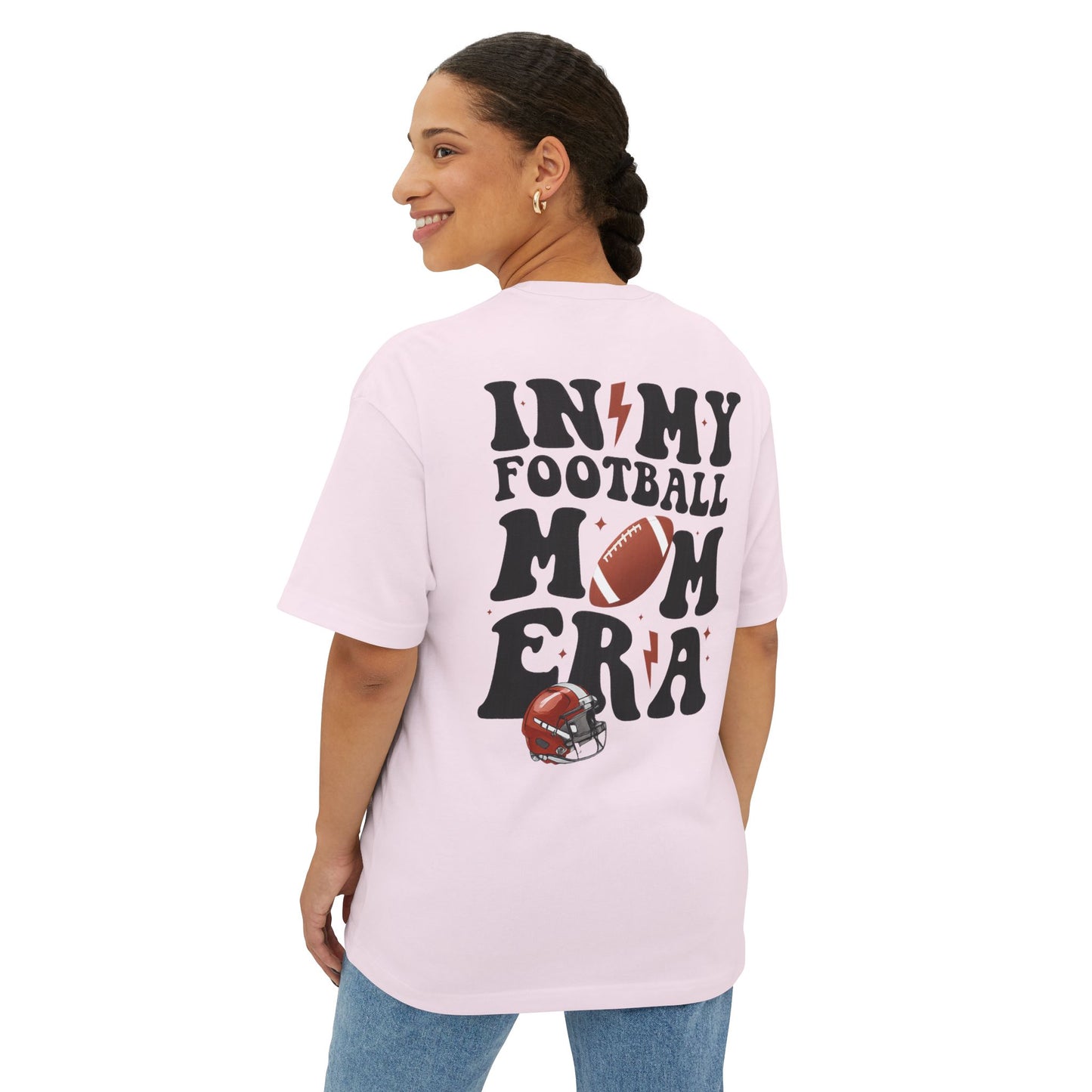 In MyFootball Mom Era Oversized Boxy Tee