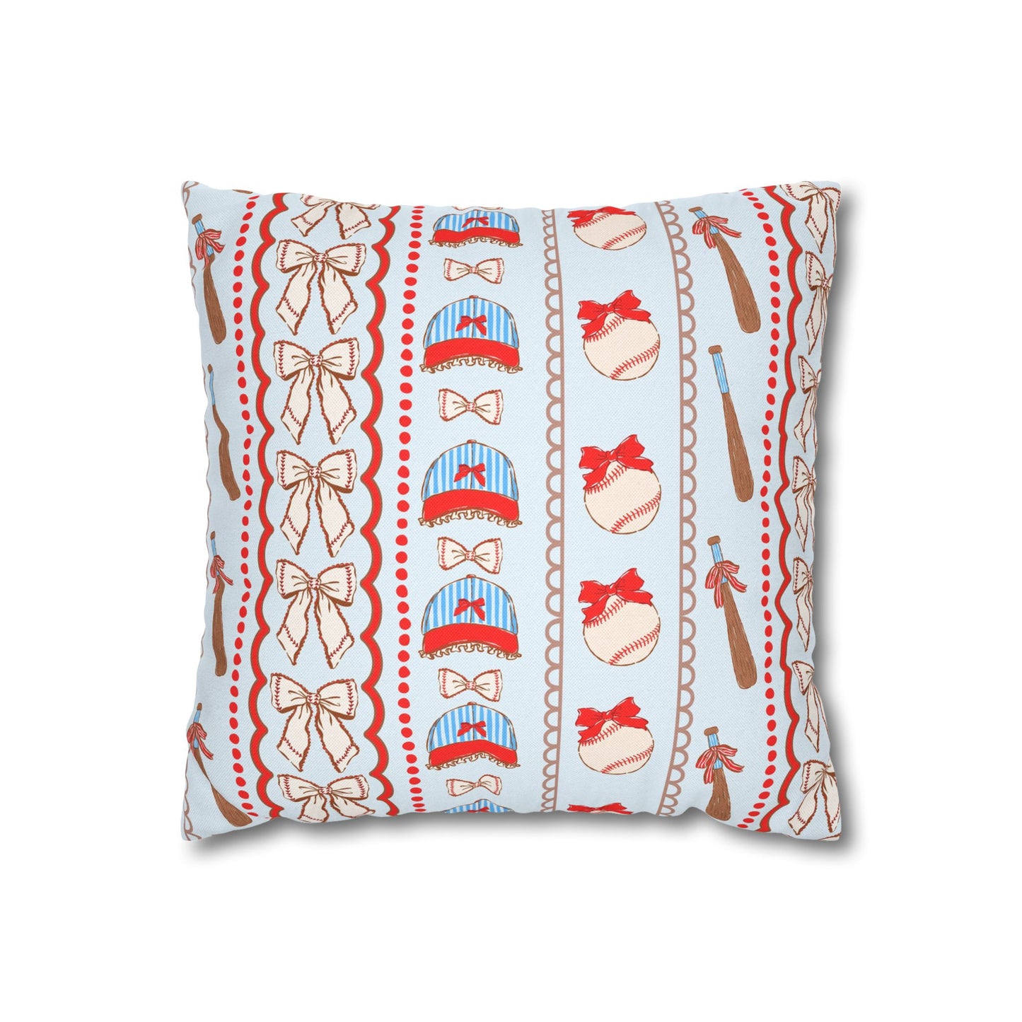 Baseball Coquette Throw Pillowcase