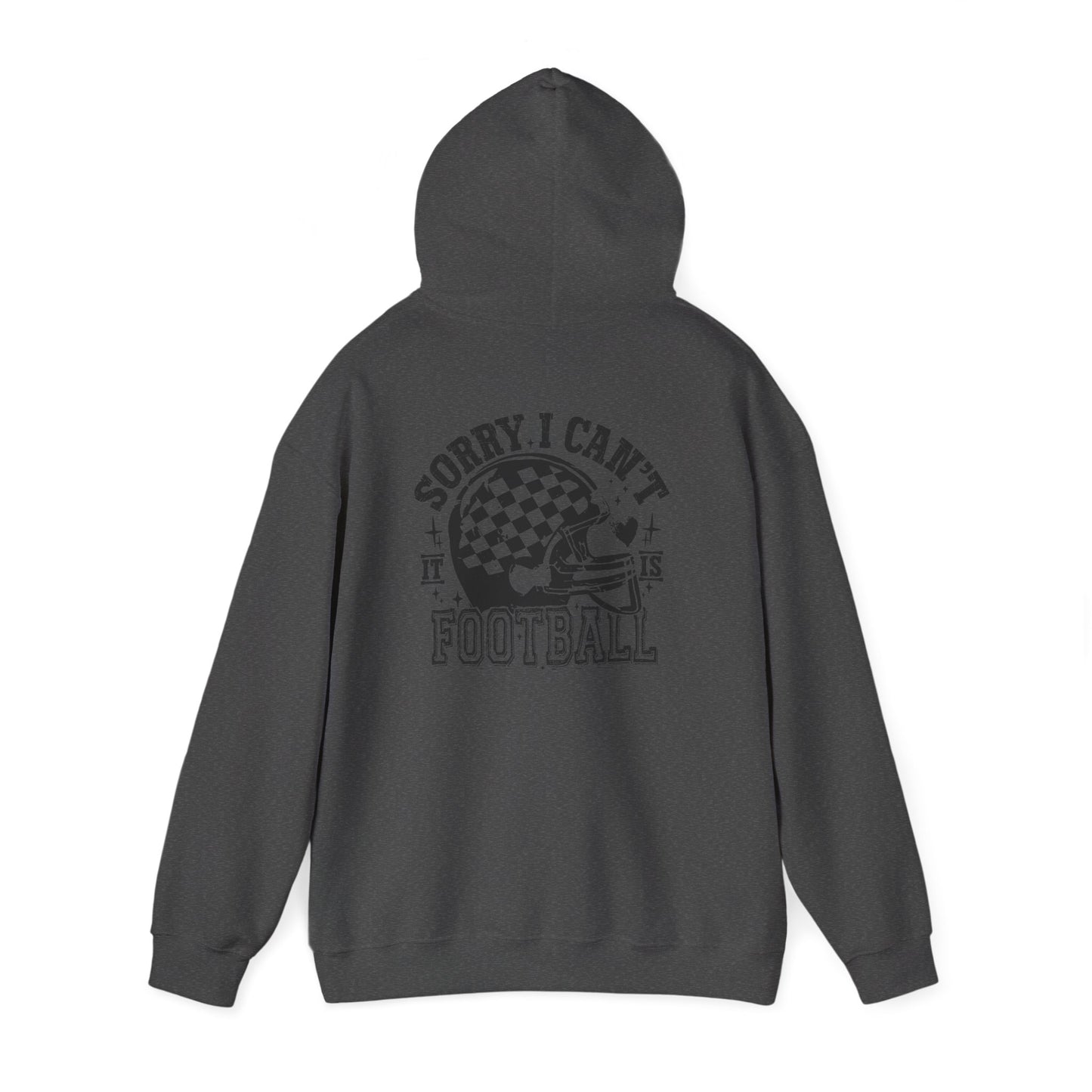 Sorry I Can't—Football Hoodie | Vintage Helmet Graphic Pullover