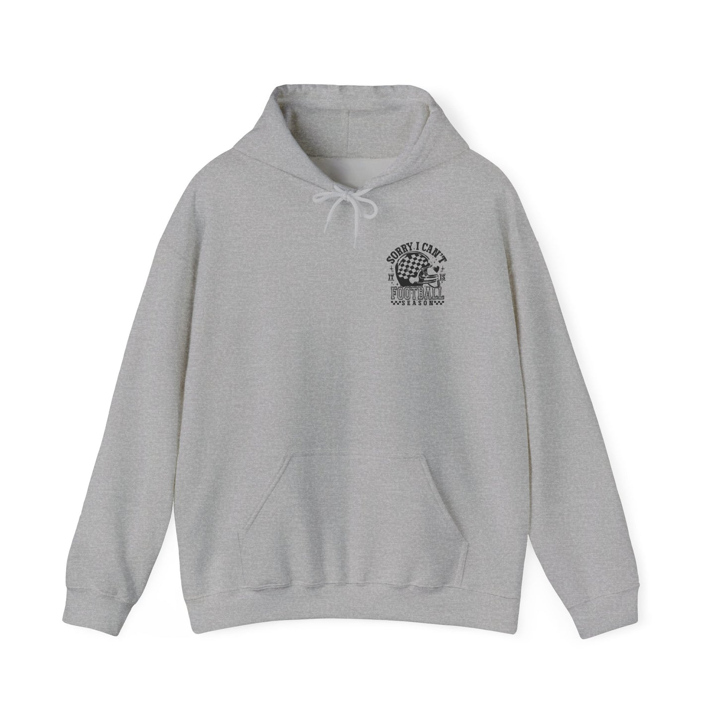 Sorry I Can't—Football Hoodie | Vintage Helmet Graphic Pullover