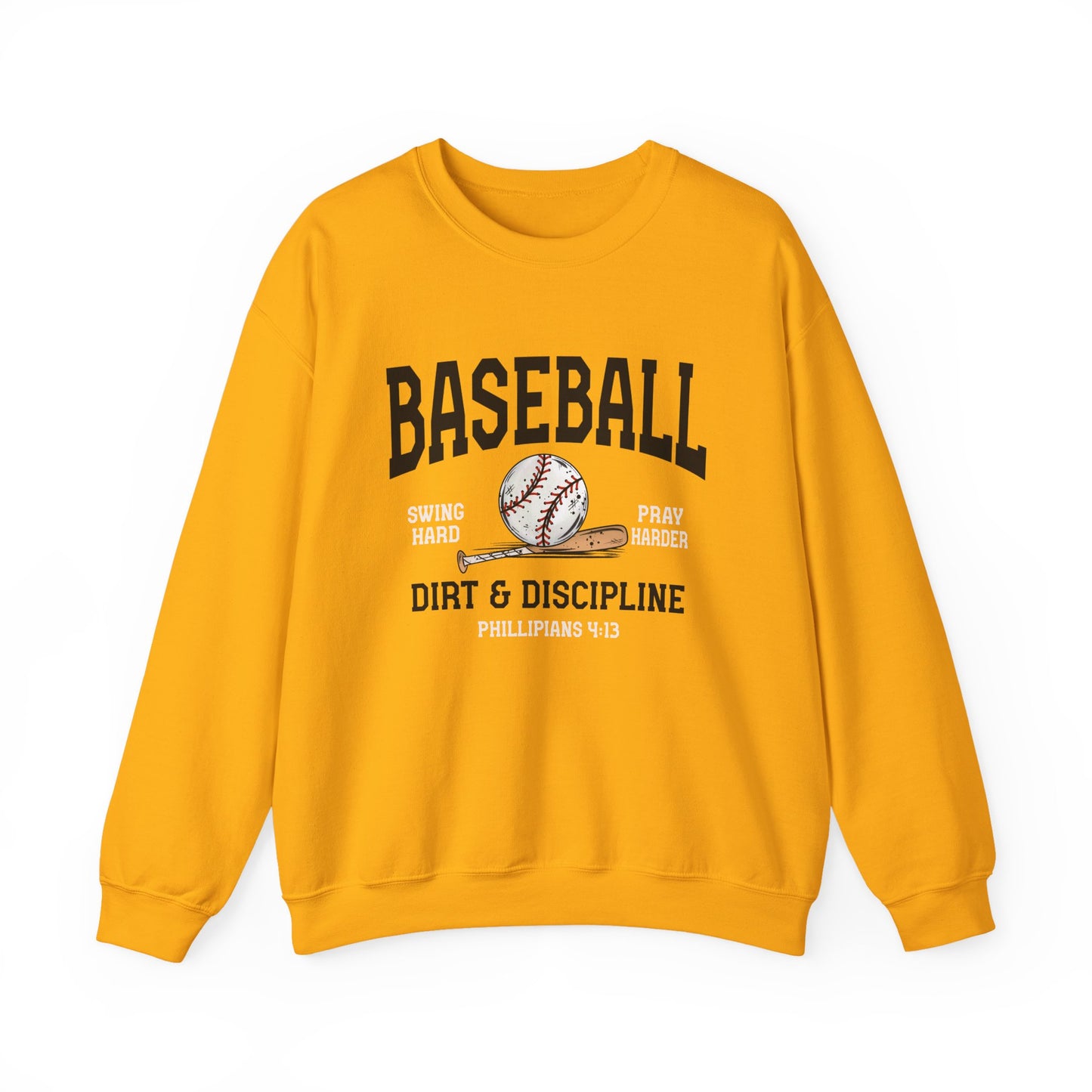 Baseball Dirt & Discipline Crewneck Sweatshirt