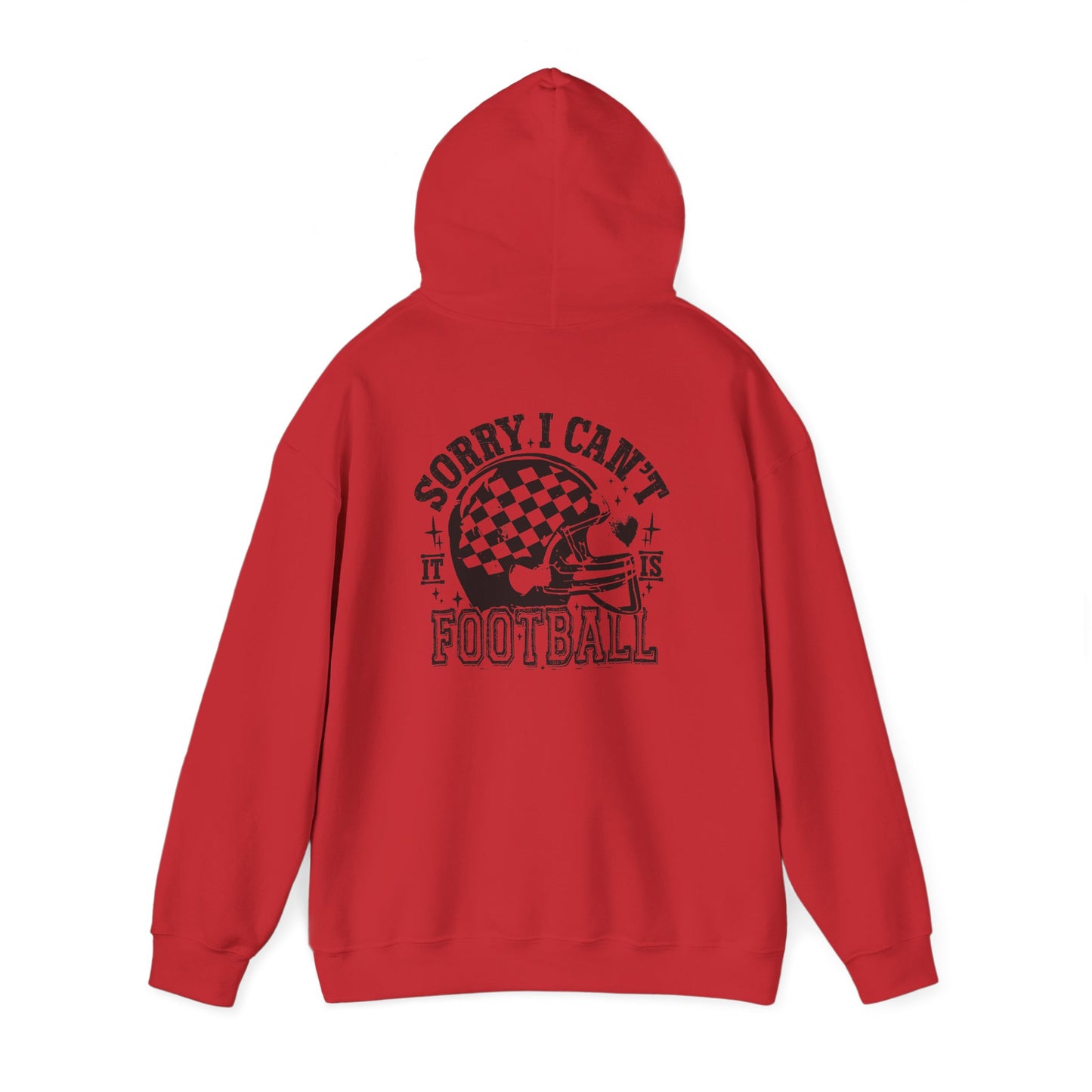 Sorry I Can't—Football Hoodie | Vintage Helmet Graphic Pullover