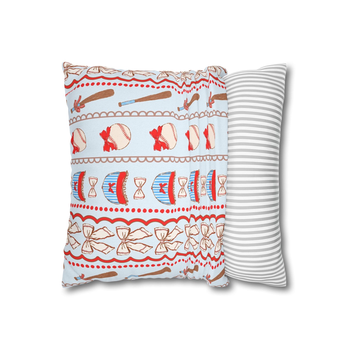 Baseball Coquette Throw Pillowcase