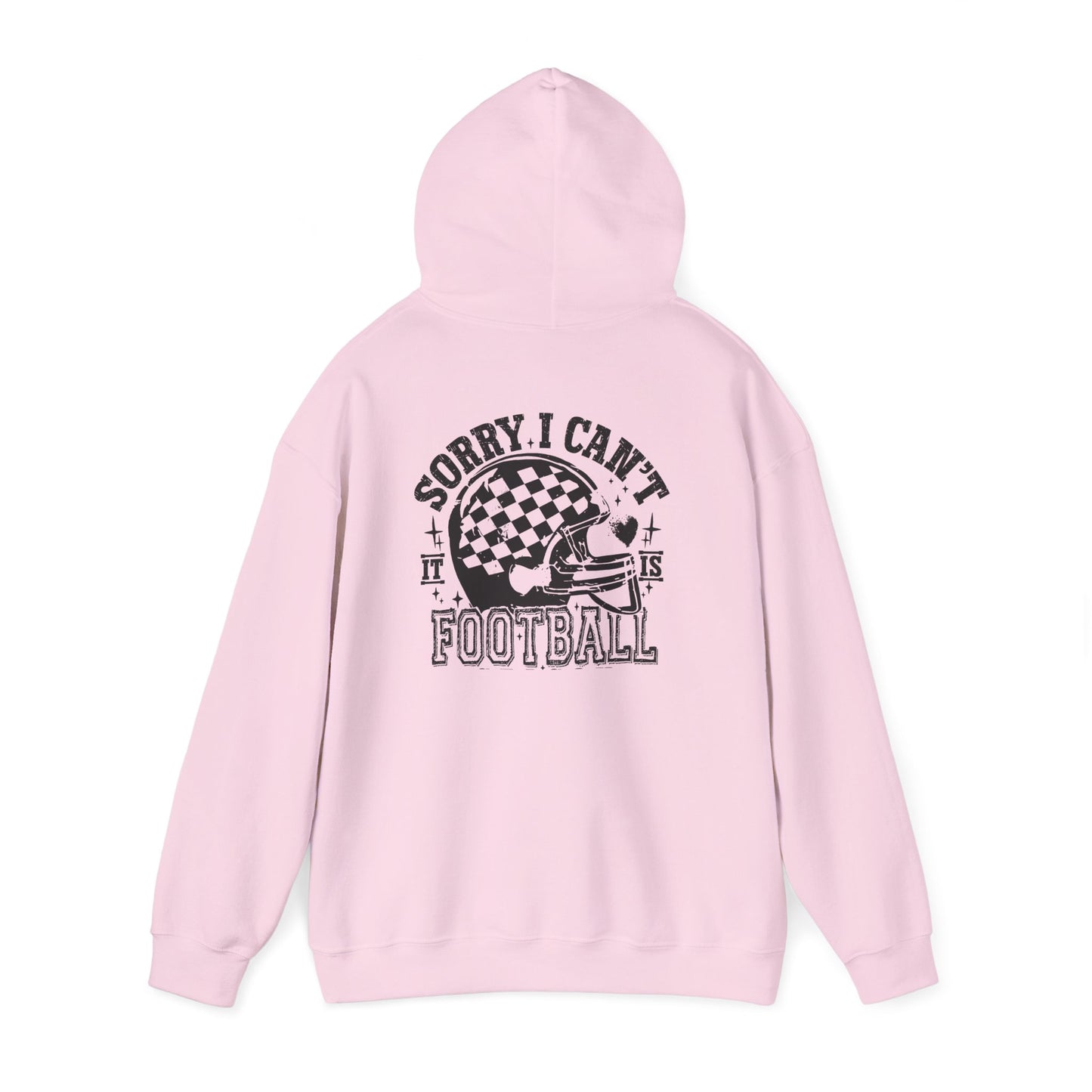 Sorry I Can't—Football Hoodie | Vintage Helmet Graphic Pullover