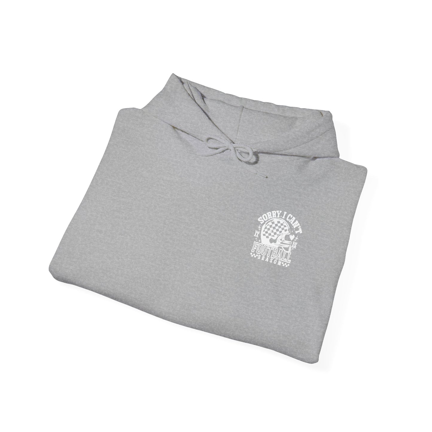 Sorry I Can't it is Football Season Graphic Hooded Sweatshirt