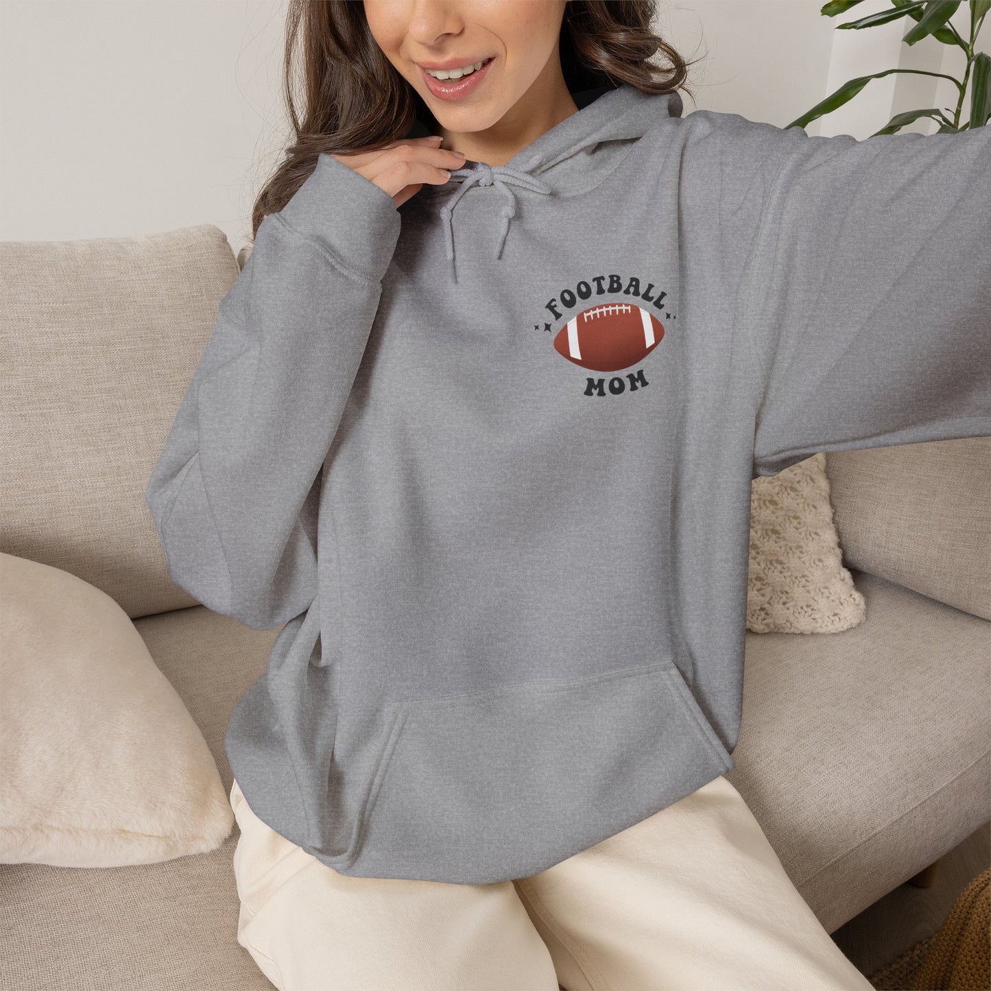 Football Mom Hoodie — 'In My Football Mom Era' Graphic Pullover