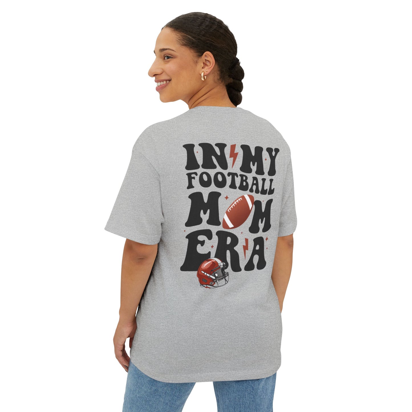 In MyFootball Mom Era Oversized Boxy Tee