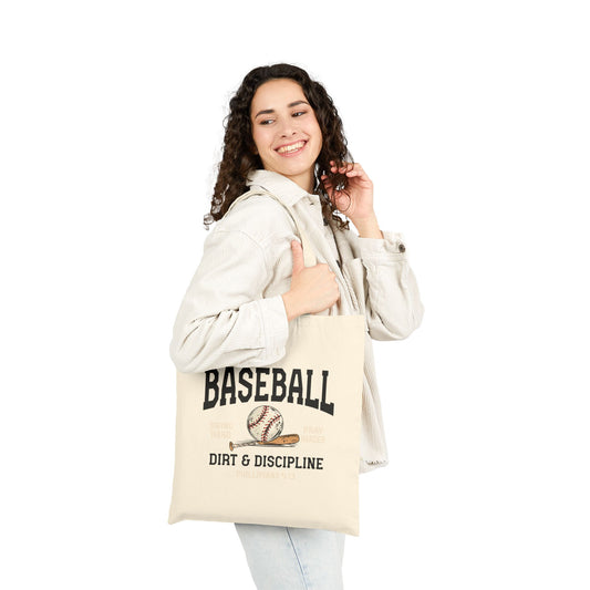 Baseball Dirt & Discipline Tote Bag