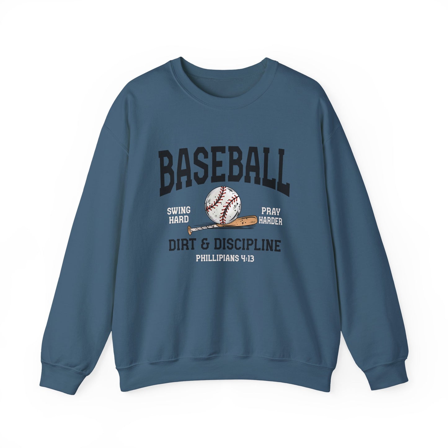 Baseball Dirt & Discipline Crewneck Sweatshirt