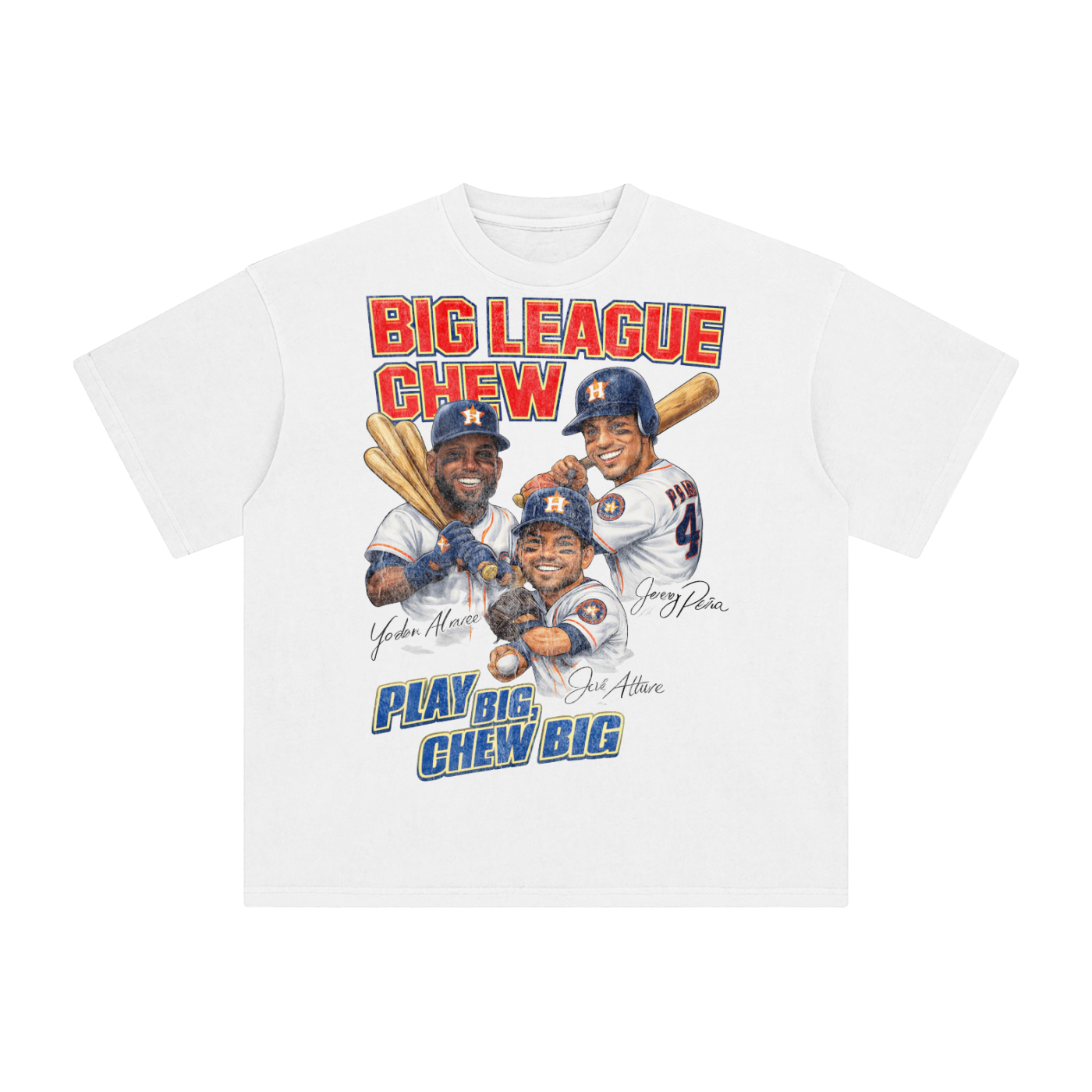 Houston Big League Vintage Baseball Graphic T-Shirt