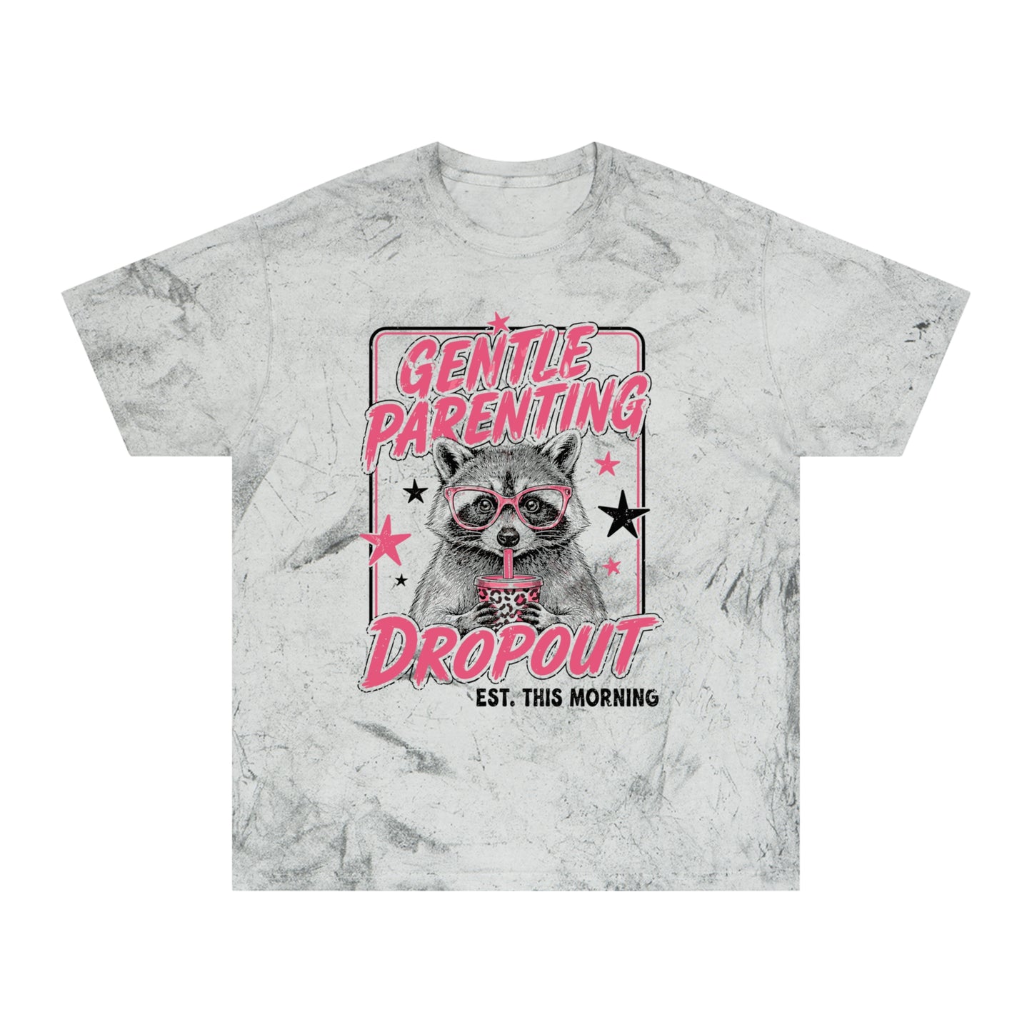 "Gentle Parenting Dropout" Graphic Tee Tye Dye