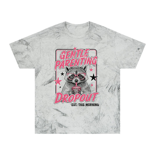 "Gentle Parenting Dropout" Graphic Tee Tye Dye