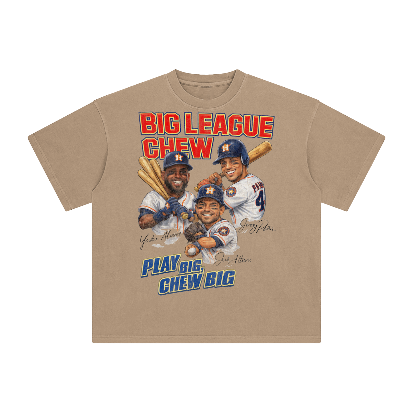 Houston Big League Vintage Baseball Graphic T-Shirt