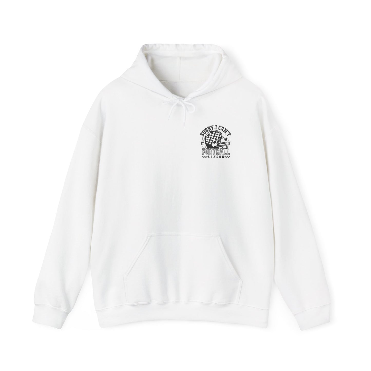 Sorry I Can't—Football Hoodie | Vintage Helmet Graphic Pullover