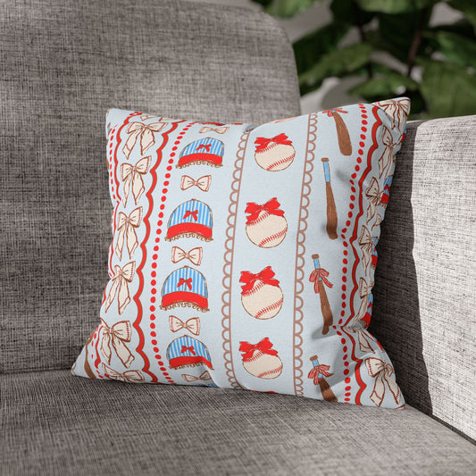 Baseball Coquette Throw Pillowcase