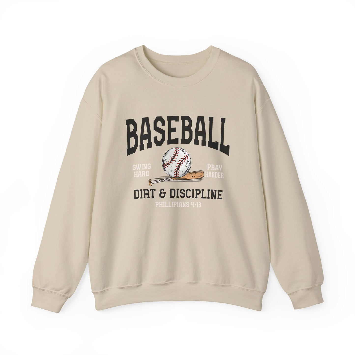 Baseball Dirt & Discipline Crewneck Sweatshirt