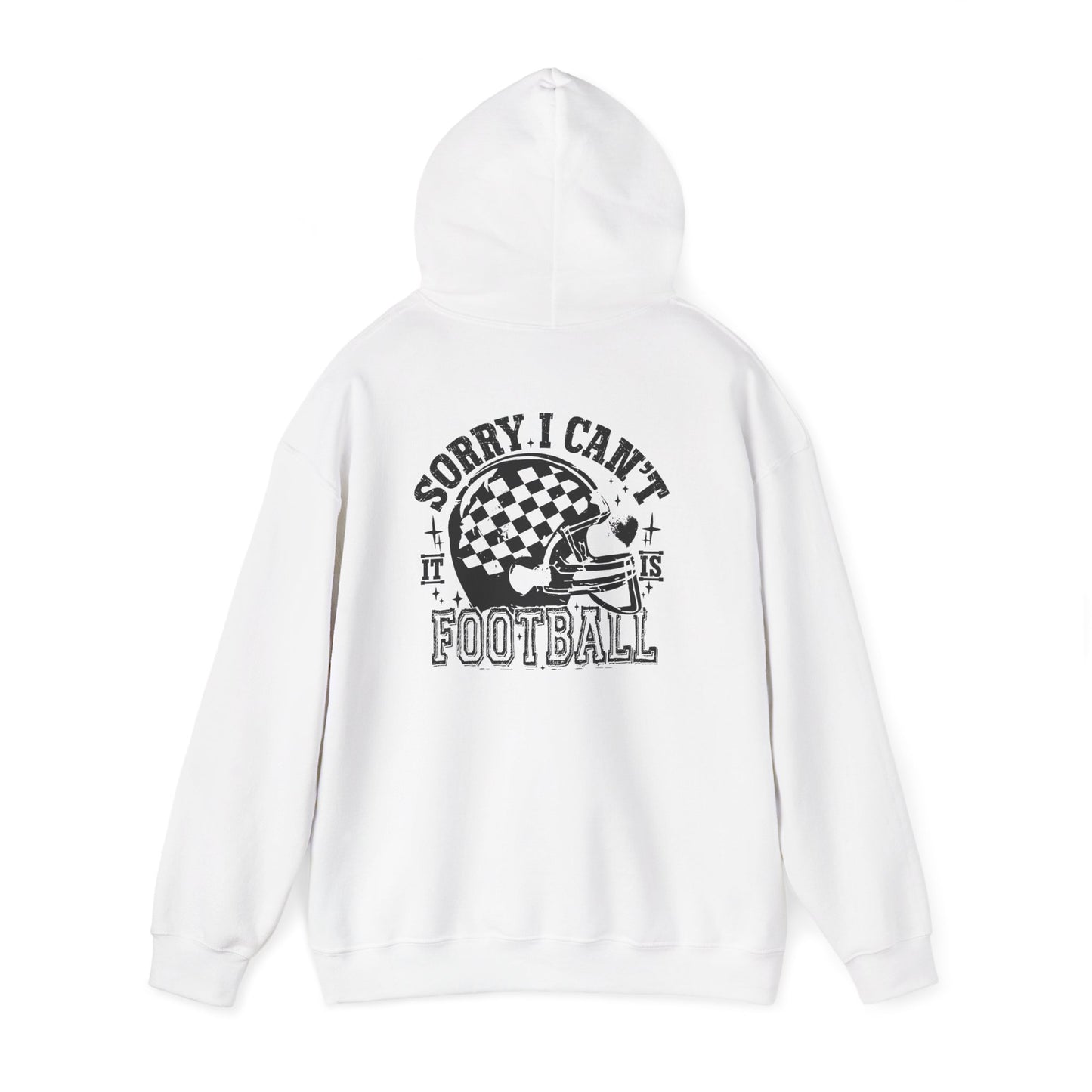 Sorry I Can't—Football Hoodie | Vintage Helmet Graphic Pullover