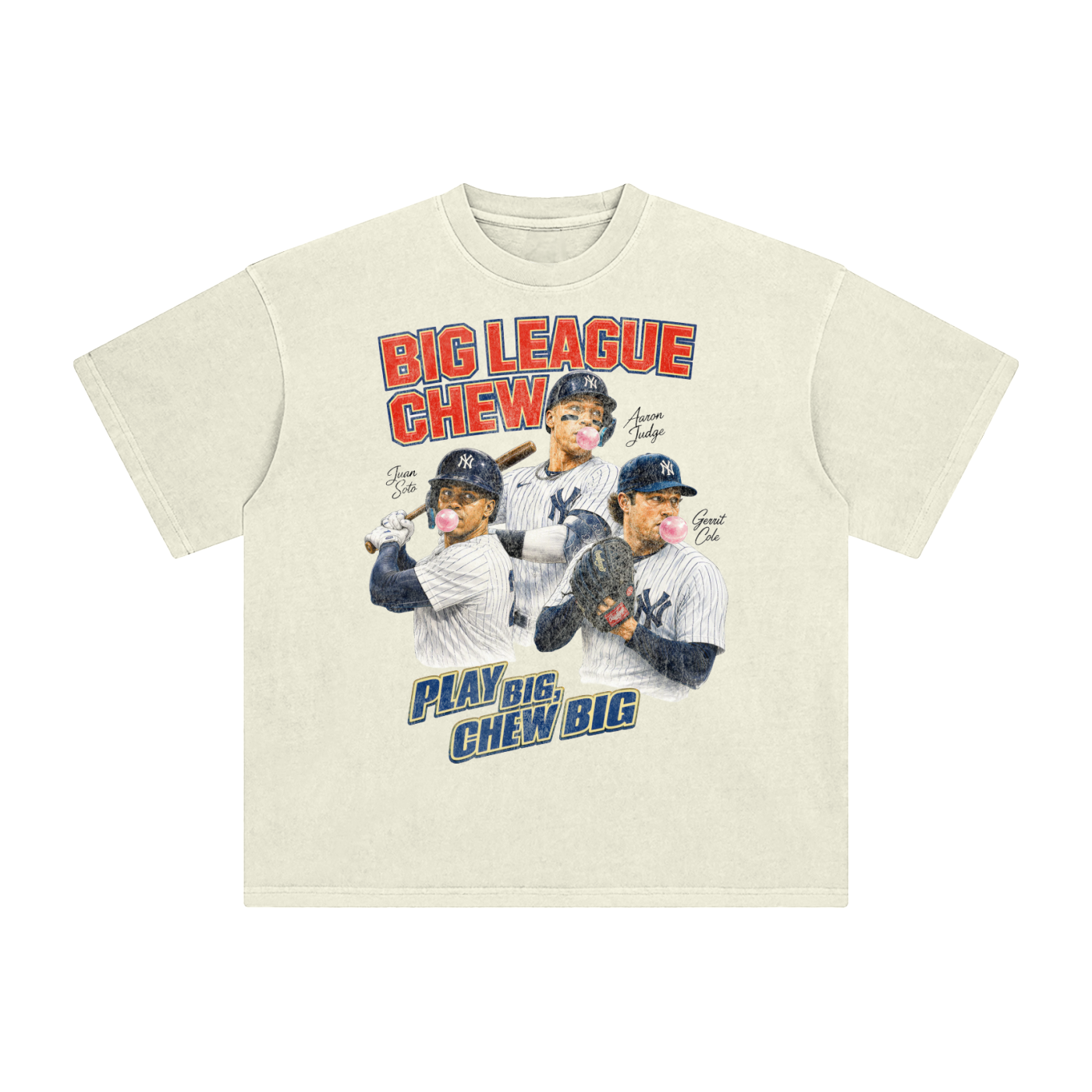 New York Big League Vintage Baseball Graphic T-Shirt