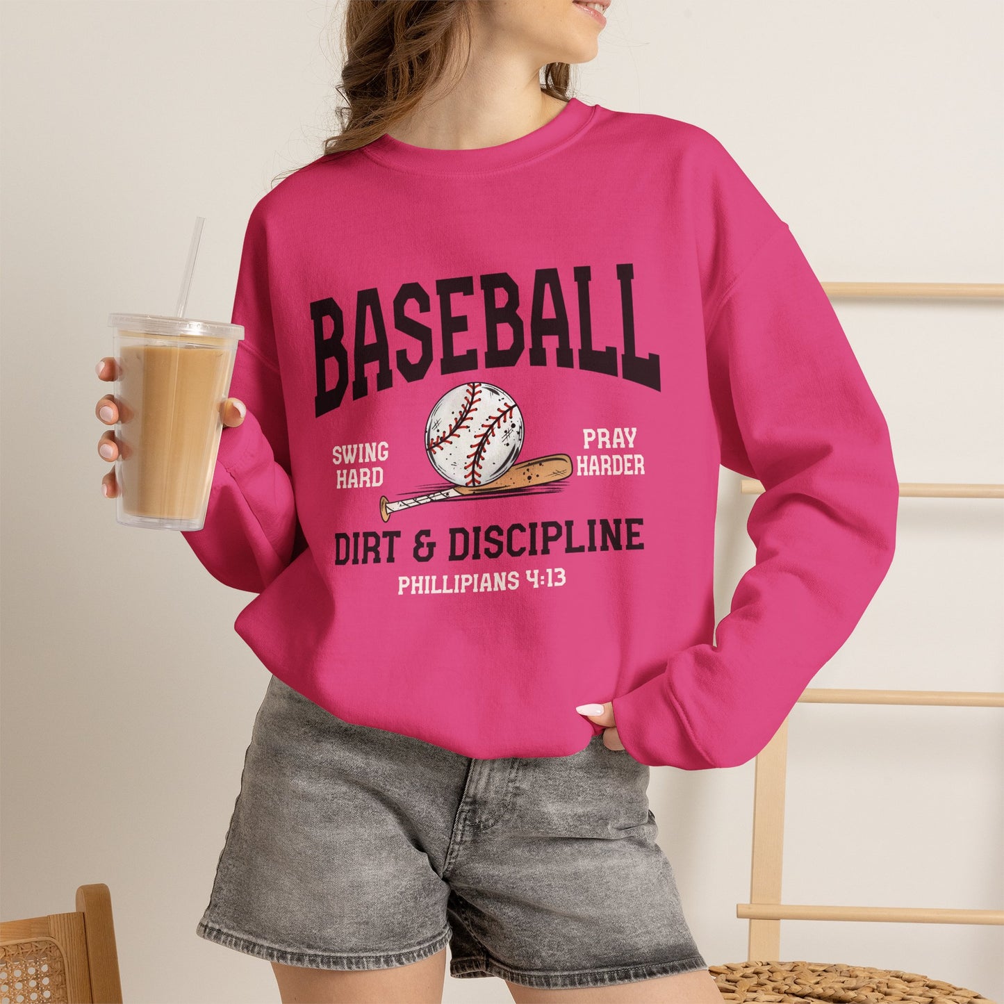 Baseball Dirt & Discipline Crewneck Sweatshirt