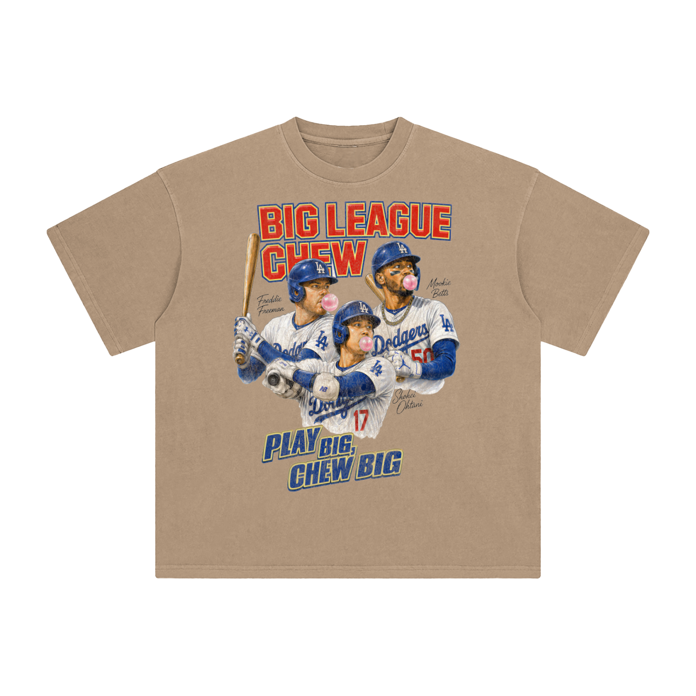 Los Angeles Big League Vintage Baseball Graphic T-Shirt