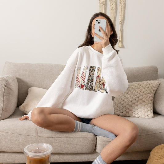 Baseball Mama Crew Neck Sweater