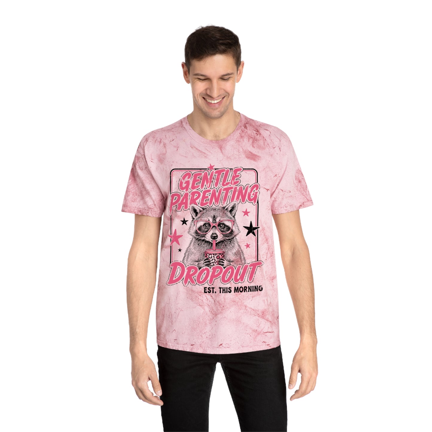 "Gentle Parenting Dropout" Graphic Tee Tye Dye
