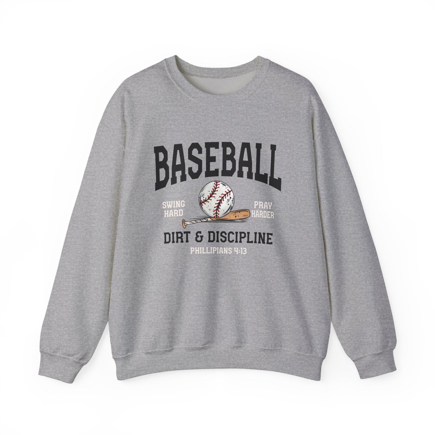 Baseball Dirt & Discipline Crewneck Sweatshirt