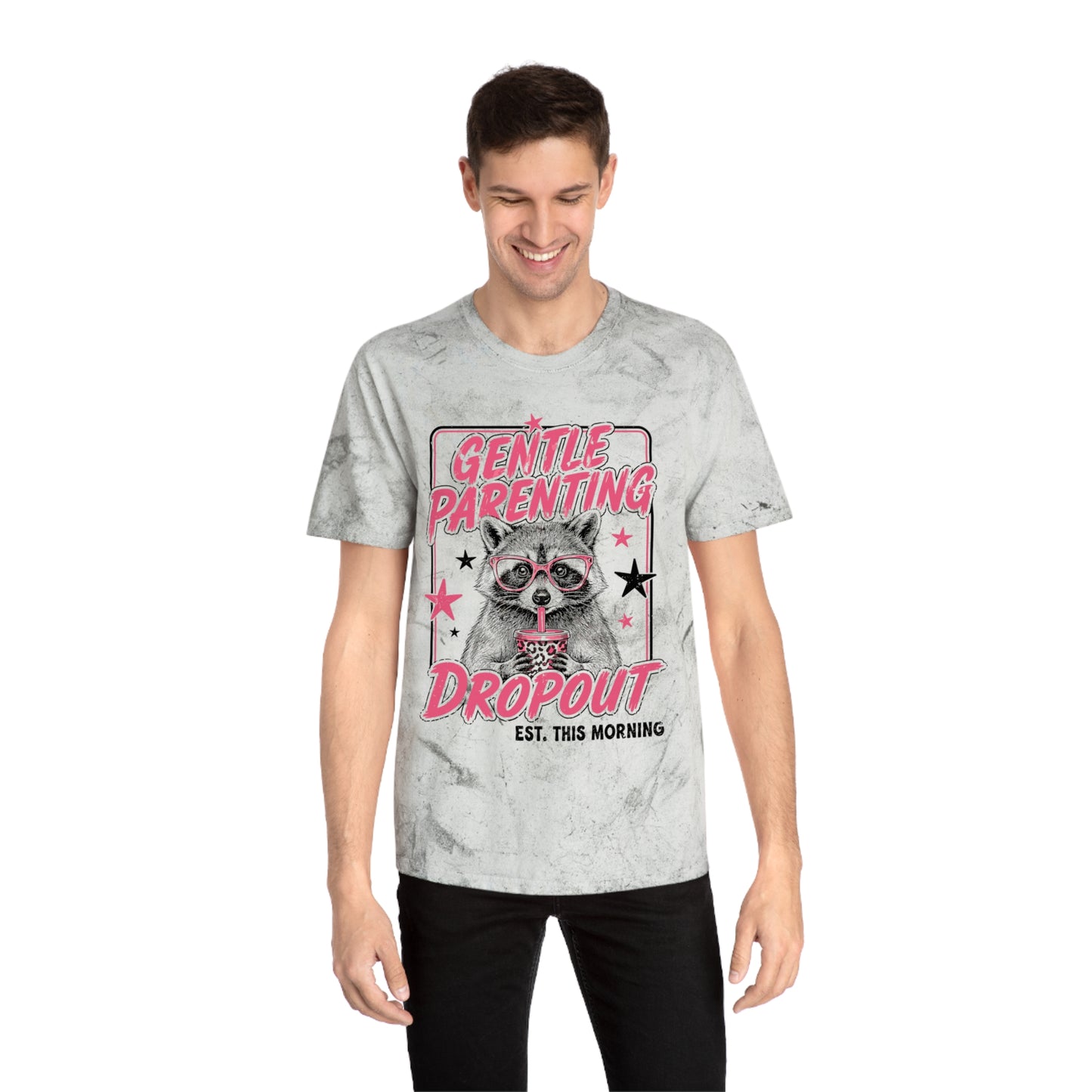 "Gentle Parenting Dropout" Graphic Tee Tye Dye