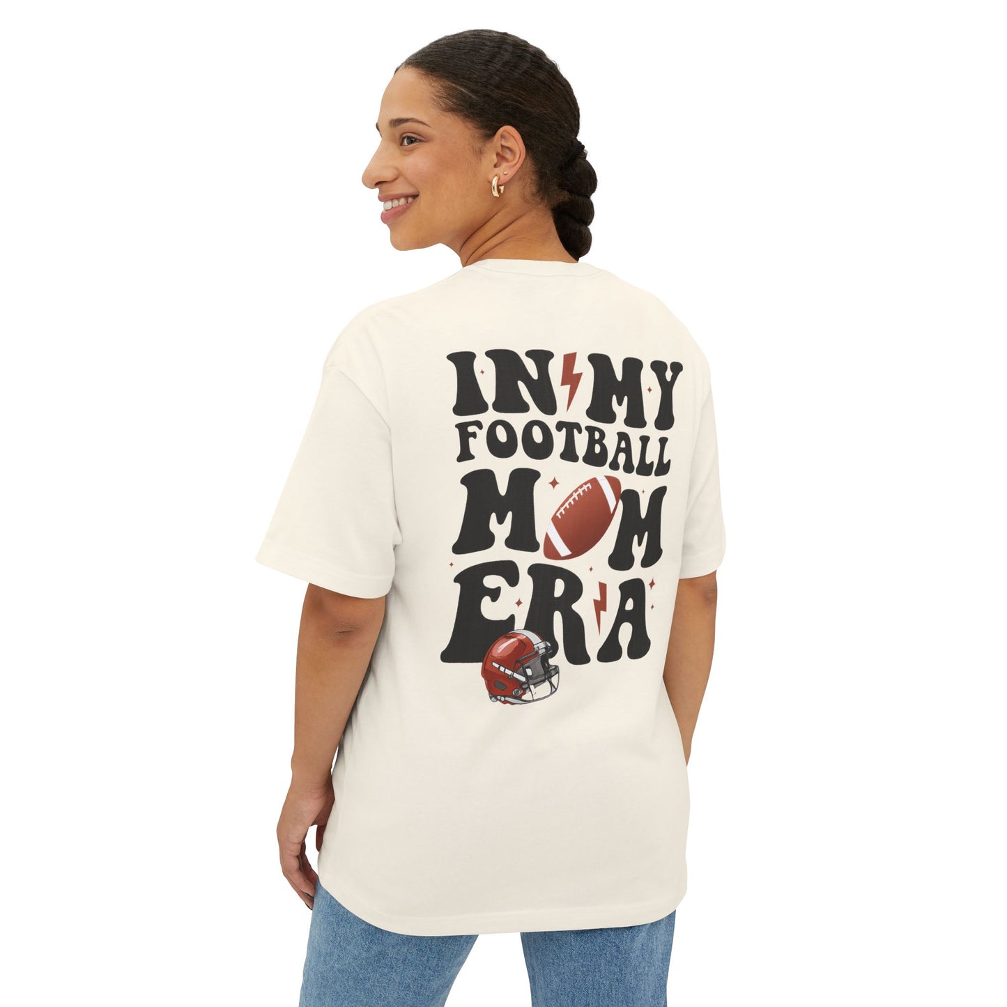 In MyFootball Mom Era Oversized Boxy Tee