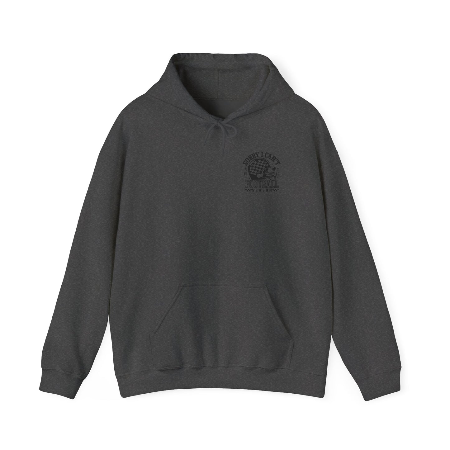 Sorry I Can't—Football Hoodie | Vintage Helmet Graphic Pullover