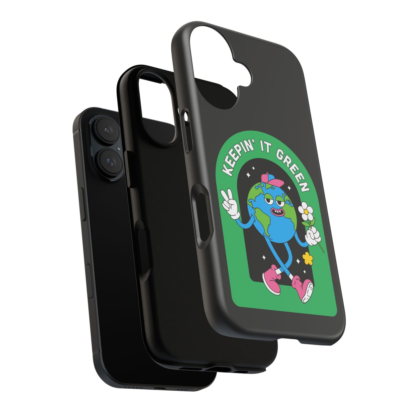 Phone Case — "Keepin' It Green" Earth Graphic Eco-Friendly Design