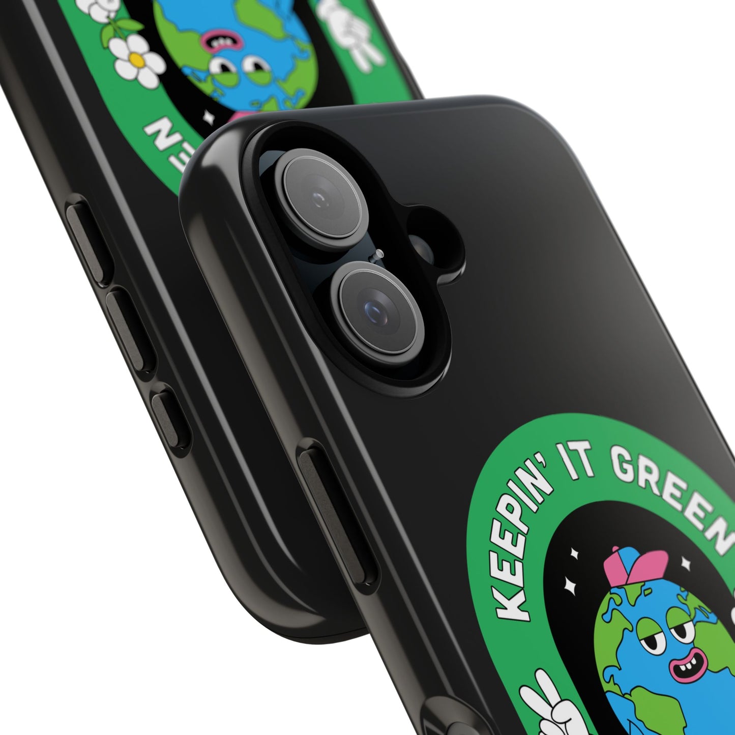 Phone Case — "Keepin' It Green" Earth Graphic Eco-Friendly Design
