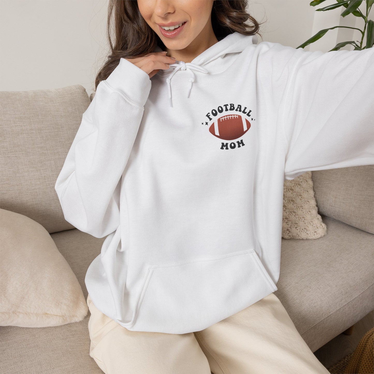 Football Mom Hoodie — 'In My Football Mom Era' Graphic Pullover