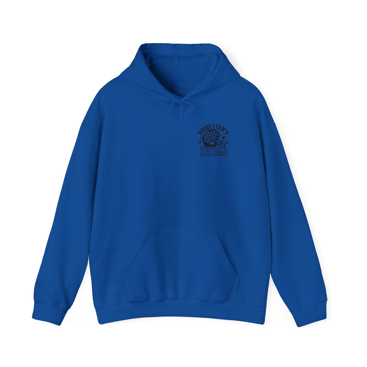 Sorry I Can't—Football Hoodie | Vintage Helmet Graphic Pullover