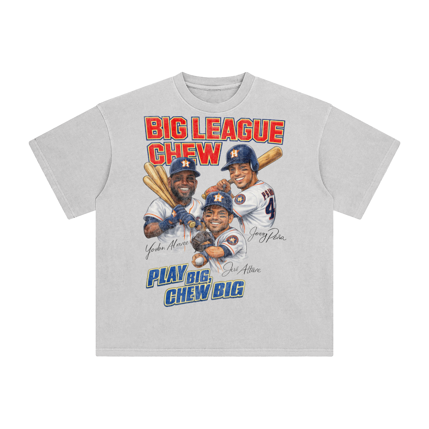 Houston Big League Vintage Baseball Graphic T-Shirt